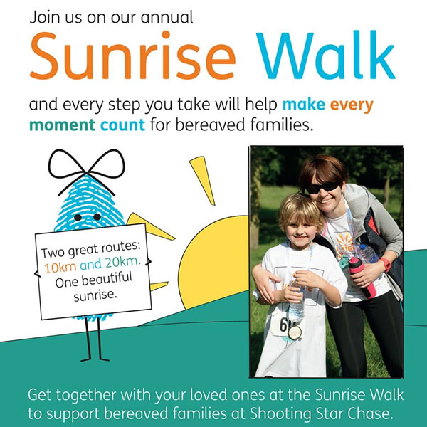 SSC Hospices Sunrise Walk Ham House Richmond - Every step you take will help make every moment count for bereaved families