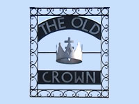 The Old Crown Riverside Pub on the River Thames at Weybridge near Walton on Thames Elmbridge
