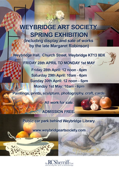 Weybridge Art Society Spring Exhibition in Weybridge Hall