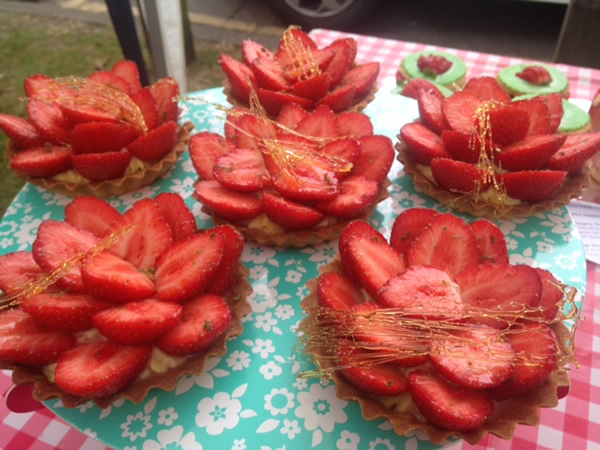 Strawberry Tartlettes made by Sophie Dunmoyer - Winner of Small Bakes Competition in Weybridge Elmbridge Surrey