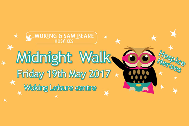 Midnight Charity Walk in May From Woking Leisure Centre - Hospice Heroes