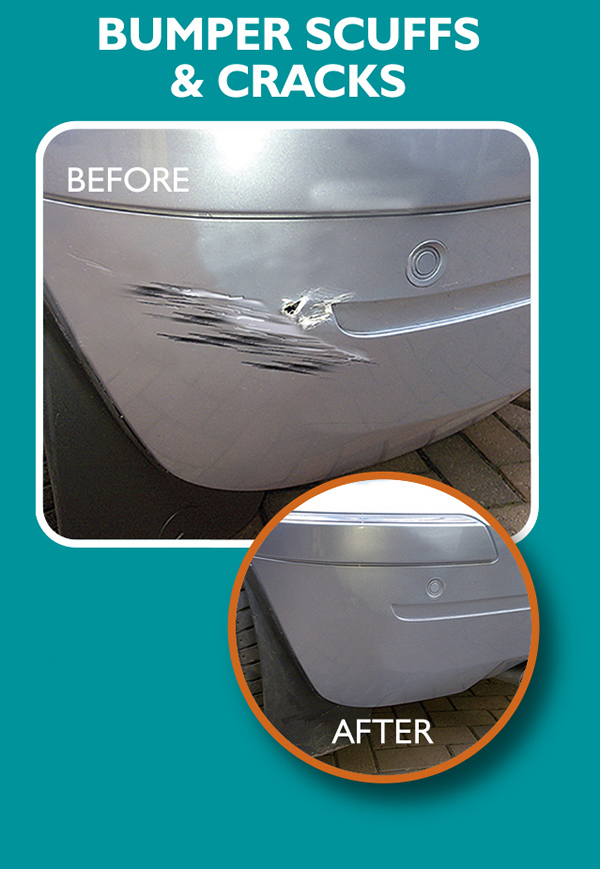 Bumper Scuffs and Cracks -  Vehicle Body work Repairs by Chips Away  Woking Surrey Service to Weybridge and West Byfleet
