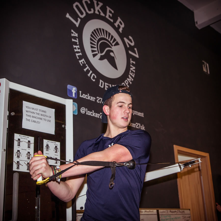 Fitness training for children and teenagers at Locker 27 Gym Youth Academy Weybridge Surrey