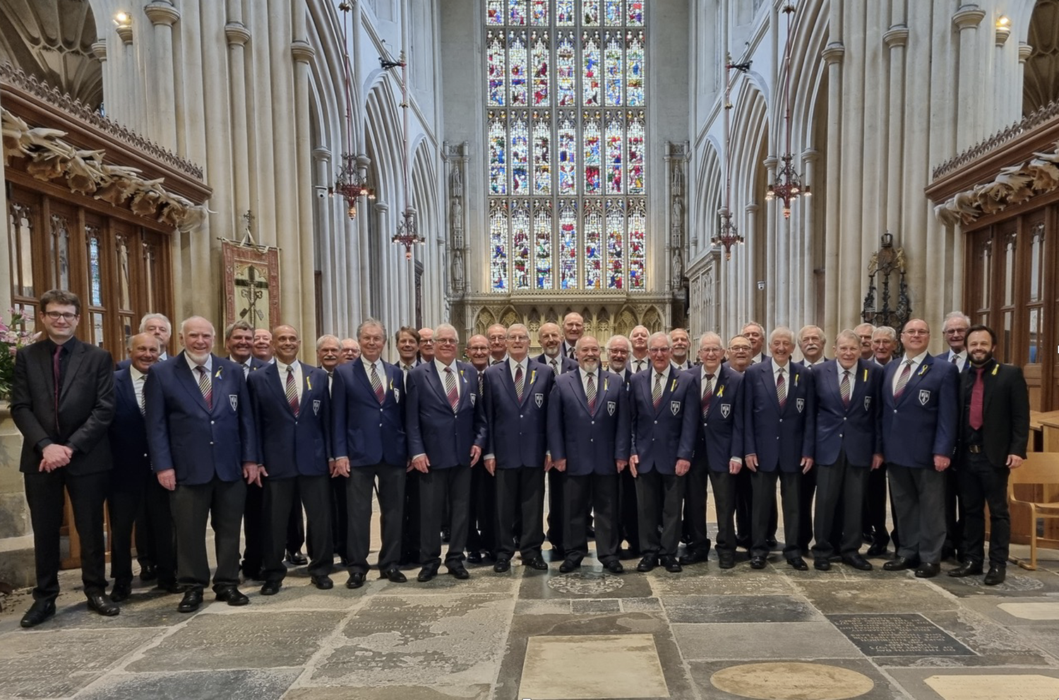 Weybridge Male Voice Choir singing in Cornwall International Male Choral Festival